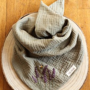Bio-Musselintuch “LavendelLiebe”