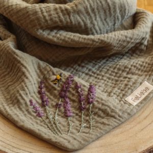 Bio-Musselintuch “LavendelLiebe”